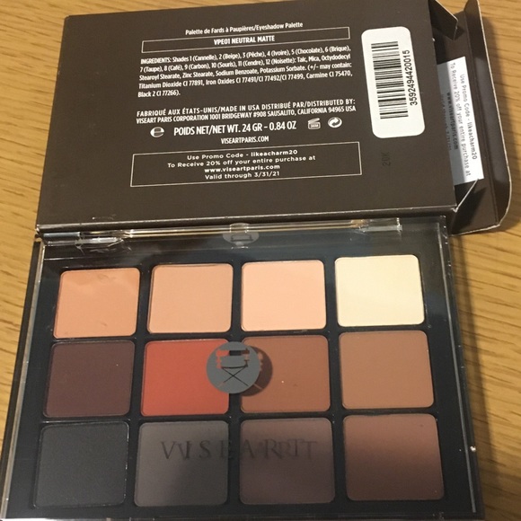 VISEART - Neutral Mattes 01 Eyeshadow Palette - Picture 7 of 10